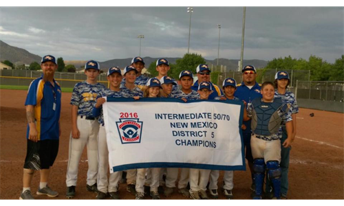 2016 District 5 Intermediate (50/70) Baseball Champions