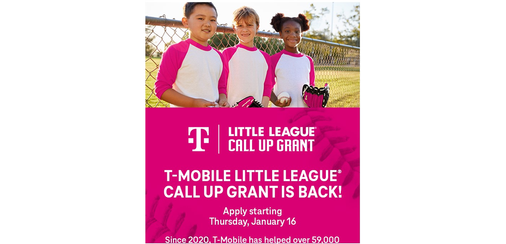 T-Mobile Little League Grant applications are now being accepted through February 5th. Click here for more information.